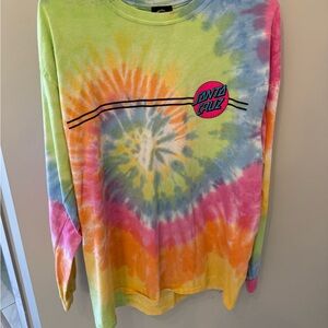 Santa Cruz Skateboards Women’s Tie-Dye Long Sleeve Shirt
